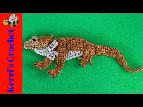 Видео: Мастер-класс по вязанию ящерицы крючком – Учебник по аппликации крючком