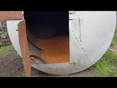 Видео: Зернохранилище из 25-ти кубовой бочки ГСМ