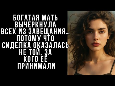 Видео: Богатая мать вычеркнула всех из завещания… Потому что сиделка оказалась не той, за кого её