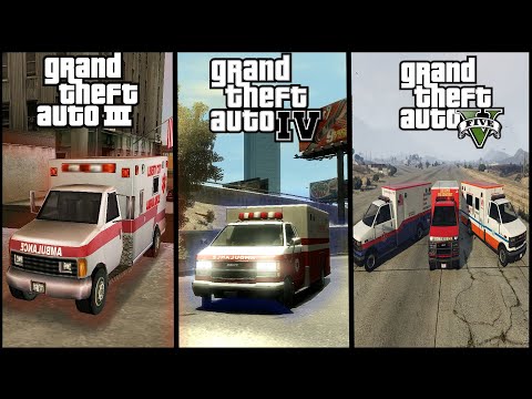 Видео: ЭВОЛЮЦИЯ СКОРОЙ ПОМОЩИ В СЕРИИ GTA (1997-2024)