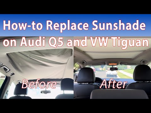 Видео: Замена солнцезащитного козырька Audi Q5 (2010)