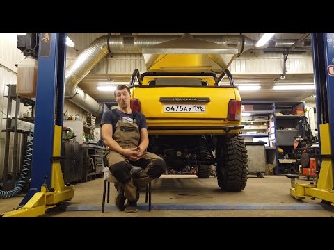 Видео: Русский Раптор. Техничка. 3UZ в Ниву. 37" колеса.