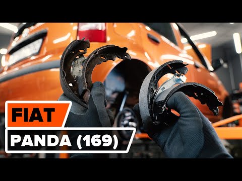 Видео: Как заменить тормозные колодки заднего барабанного тормоза на FIAT PANDA (169) [ВИДЕОУРОК AUTODOC]