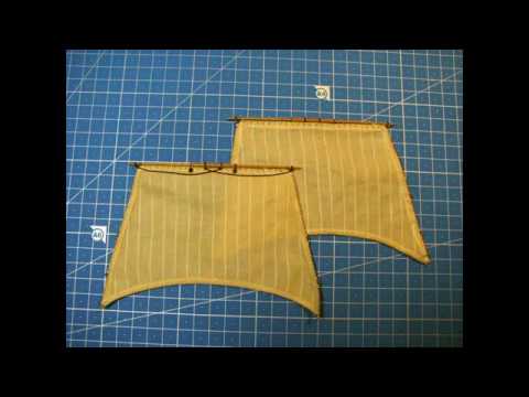 Видео: Шхуна "Полоцк". Соединяем прямой парус и рей.