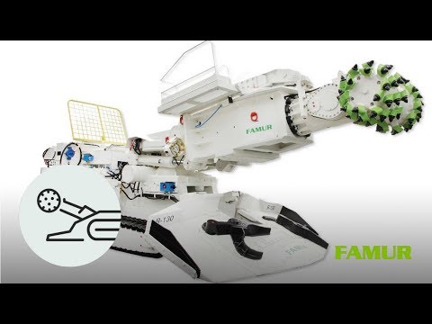 Видео: R-130 - FAMUR проходческий комбайн
