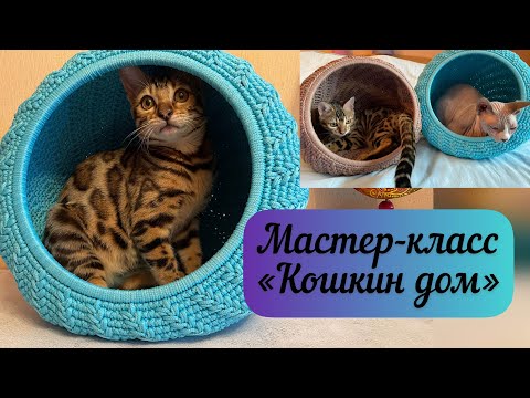Видео: КОШКА БУДЕТ В ВОСТОРГЕ🐈😻 Мастер класс на кошкин дом 🧶🪄🐈‍⬛🐈
