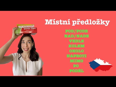 Видео: Místní předložky II. Предлоги места II. Чешский язык