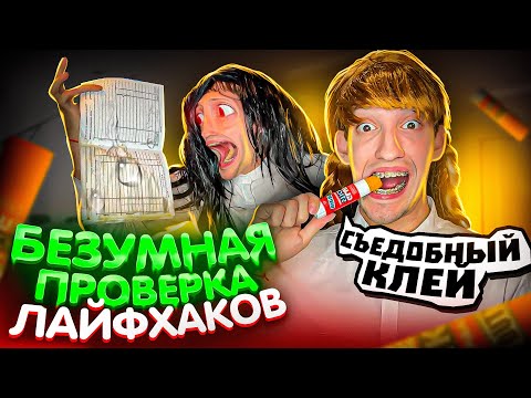Видео: ПРОВЕРКА Безумных ЛАЙФХАКОВ Для ШКОЛЫ !