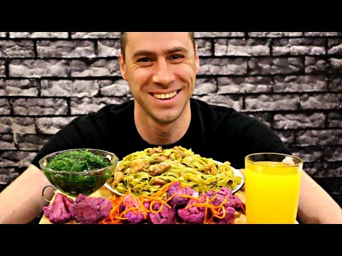 Видео: MUKBANG Паста Фетучини в соусе, соленья, Чука / МУКБАНГ / ASMR / Мукбанг Сеня / eating show / 먹방