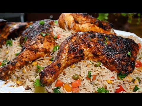 Видео: Жареная курица с восхитительным маринадом и рисом басмати!  Лучший рецепт 😋