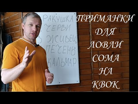 Видео: НАЖИВКИ ДЛЯ ЛОВЛИ СОМА НА КВОК \ #квок #приманки #сом #сомнаквок