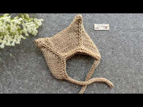 Видео: Вязаная шапка-игрушка «Китти»