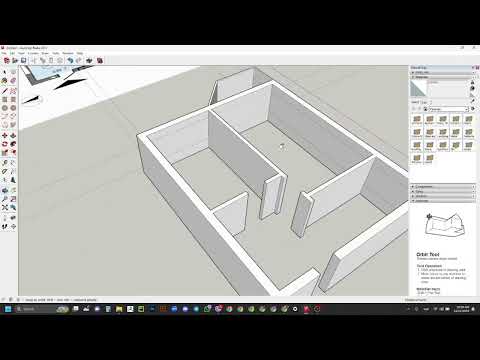 Видео: Sketch Up виведення стін та видавлювання вікон