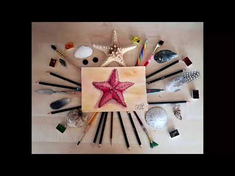 Видео: Как нарисовать реалистичную морскую звезду акварелью. Starfish drawing | Art Time 