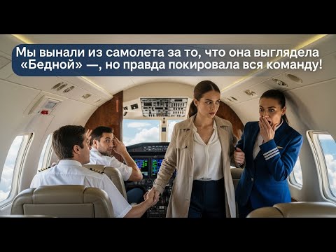 Видео: Её выгнали с самолёта за то, что она выглядела «бедно» — но правда шокировала весь экипаж!