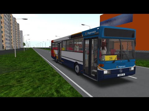 Видео: Omsi 2 Тюмень. Маршрут 38 Mb O405_447h-Euro1_ZF5-i574