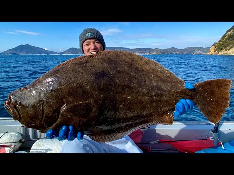 Видео: Я поймал огромную flounder 6 кг более 80 см, поэтому оставил на неделю.