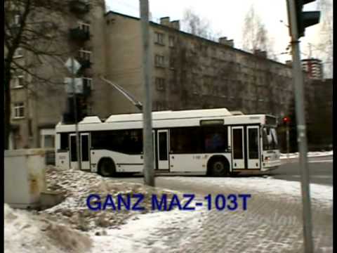 Видео: Общественный транспорт Риги. Public transport of Riga.