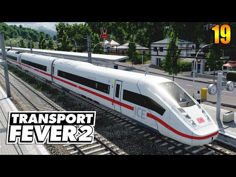 Видео: Запускаем ICE на 600 км неспешная застройка | Transport Fever 2 | S05 #19 (жд игры)