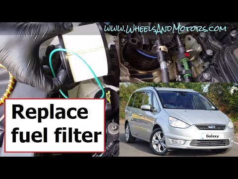 Видео: Как заменить фильтр дизельного топлива Ford Galaxy/S-Max/Mondeo 2.0 TDCi