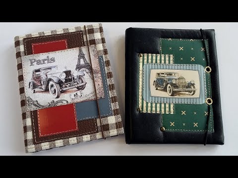 Видео: Обложка для автодокументов. Мастер-класс по скрапбукингу