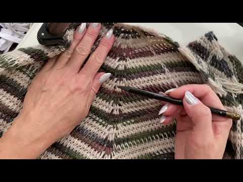 Видео: Платок тунисским крючком #тунисскоевязание #тунисскоевязаниекрючком #каксвязать #каксвязатьплаток