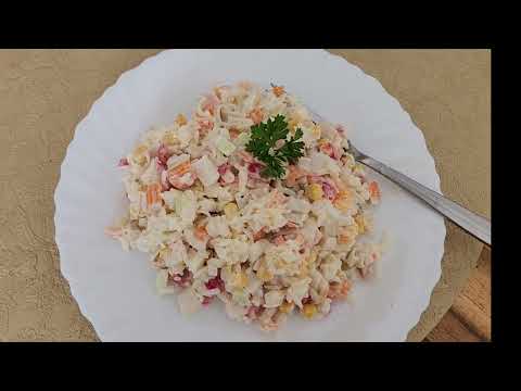 Видео: ВКУСНЫЙ крабовый салат