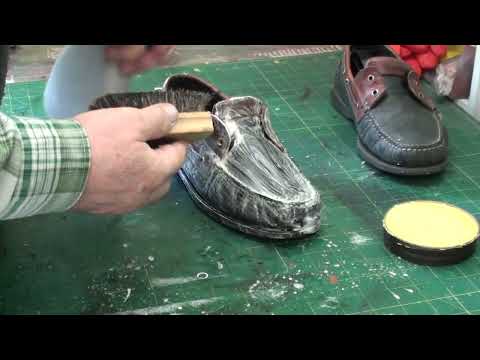 Видео: Реставрация мокасин, чистка и уход