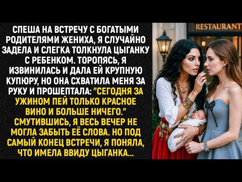 Видео: Спеша на встречу с богатыми родителями жениха, я задела и слегка толкнула цыганку с ребенком