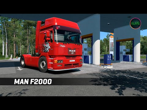 Видео: MAN F2000 (XBS) - ОБЗОР МОДА ДЛЯ ETS 2 1.43