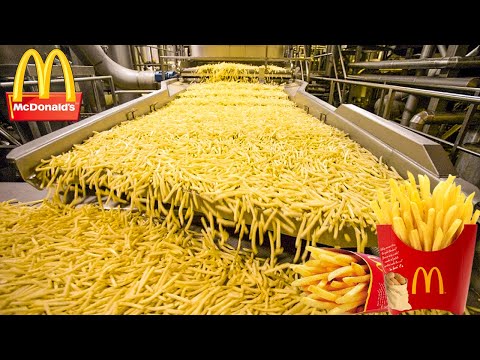 Видео: Как делают картофель фри McDonald's | Фабрика картофеля фри