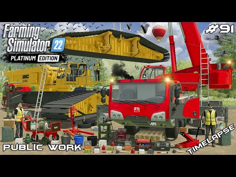 Видео: ТРАНСПОРТИРОВКА ГИГАНТСКОГО ГУСЕНИЧНОГО КРАНА LIEBHERR LR 1600 | Общественные работы | Farming Si...