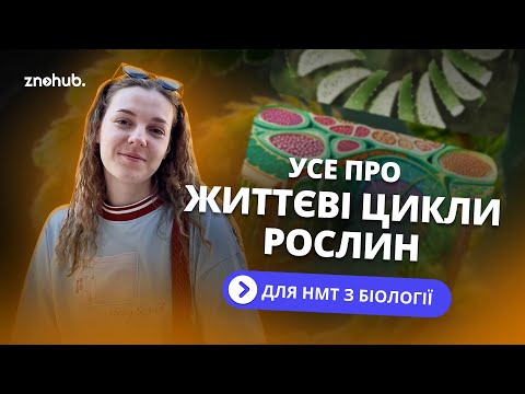 Видео: Усе про життєві цикли рослин для НМТ з біології