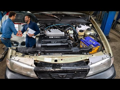 Видео: Деу Нексия после капиталки в Автоцентре.