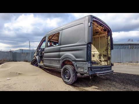 Видео: Автодом из инкассатора 4х4 на базе Ford Transit. Все этапы строительства от снятия брони до автодома