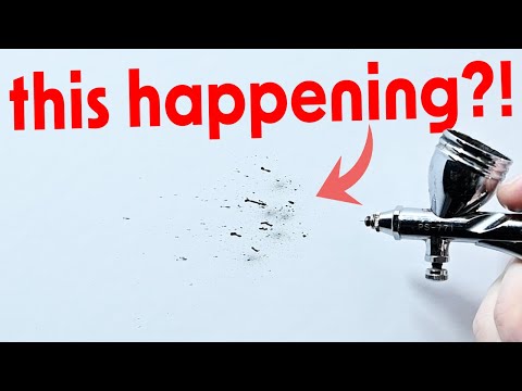 Видео: ИЗБЕГАЙТЕ разбрызгивания краски при работе с аэрографом с помощью этого ВАЖНОГО СОВЕТ!