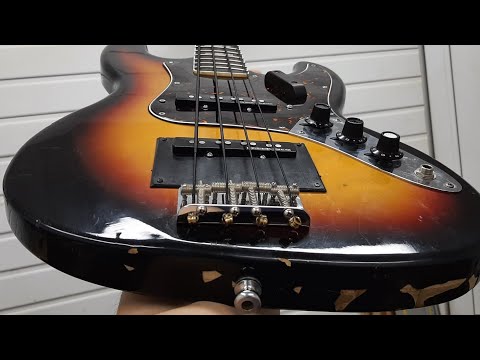 Видео: Greco (Gneco) Jazz Bass. 1974г. Ремонт. 2 серия.