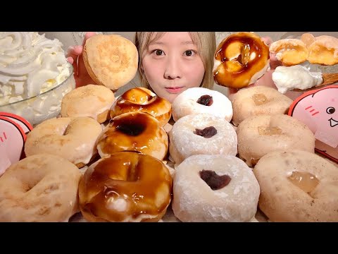 Видео: ASMR Пончики Моттюрин от Mister Donut【русские субтитры】【Mukbang/ Eating Sounds】