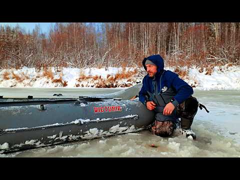 Видео: ДАЛЬНЯЯ БАЗА. ЗАМОРОЗКИ. ПЕРЕПРАВЫ БОЛЬШЕ-НЕТ! ЖИВУ В ПАЛАТКЕ. ОЧЕНЬ ОПАСНЫЙ ЛЁД! 5 ДНЕЙ В ТАЙГЕ.