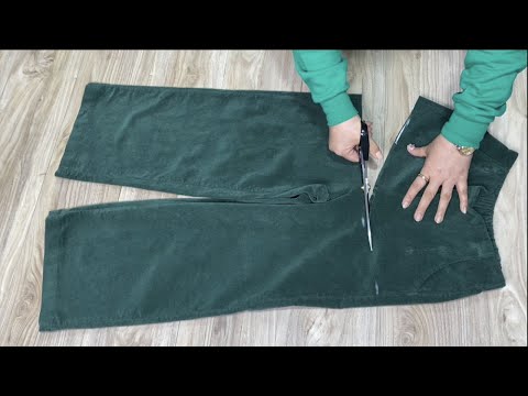 Видео: [DIY] Посмотрите на переработку брюк, которые вы не носите. | Вам это очень понравится.