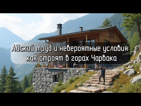 Видео: Адский труд и невероятные условия: как строят дачи в горах Чарвака
