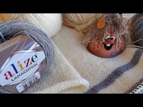 Видео: Решено! Будет простейший джемпер в полоску :)