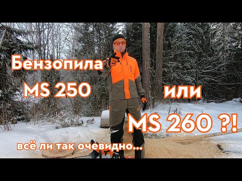 Видео: Бензопила STIHL MS 260. Обзор, сравнение и отличие от MS 250