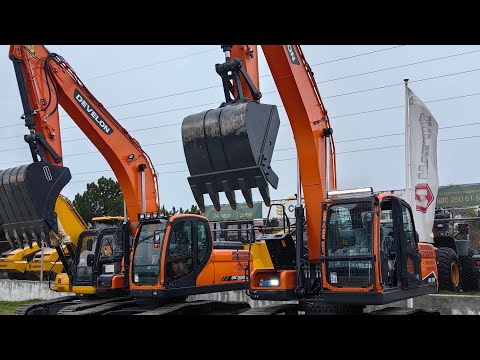 Видео: Сравнение экскаваторов DEVELON DX225NLCA и DEVELON DX210-7M