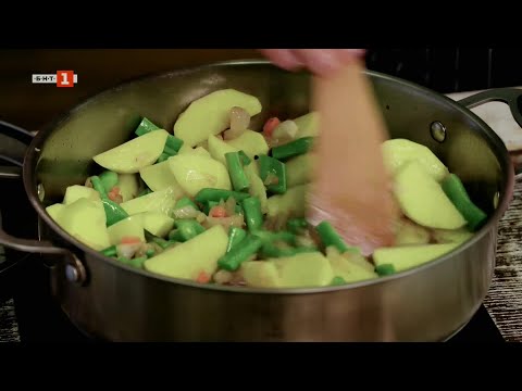 Видео: Свинско с прясно зеле и свински гювеч на тиган - "Бързо, лесно, вкусно", 12.11.2025