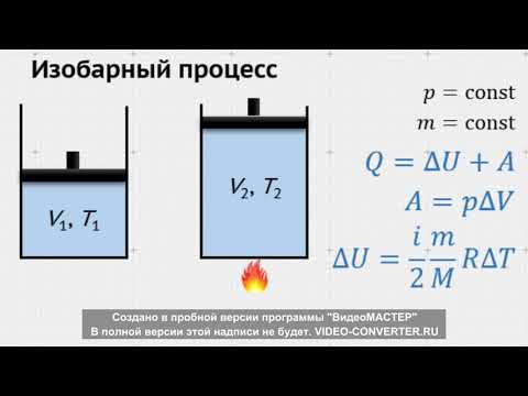 Видео: Работа и теплоотдача и Первый закон термодинамики