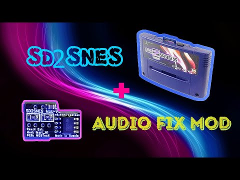 Видео: Установка Audio fix MOD в флешкартридж SD2SNES