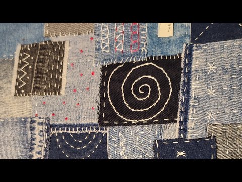 Видео: DIY/PATCHWORK/BORO/SАSHIKO/Upcycling. Режу джинсы и сшиваю. Красивый шов Палестрина.