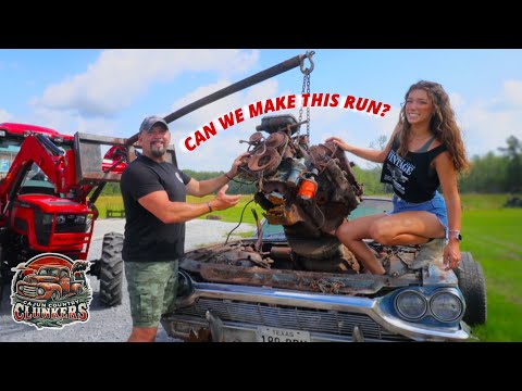 Видео: 40 лет брошен в лесу! | Снятие двигателя Ford Thunderbird 1965 года