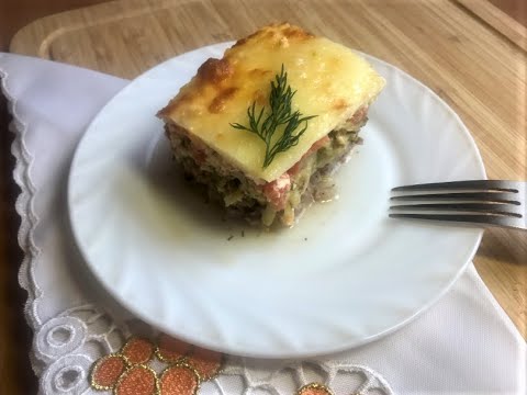 Видео: Очень Вкусная и Сочная Запеканка из Кабачков с Фаршем